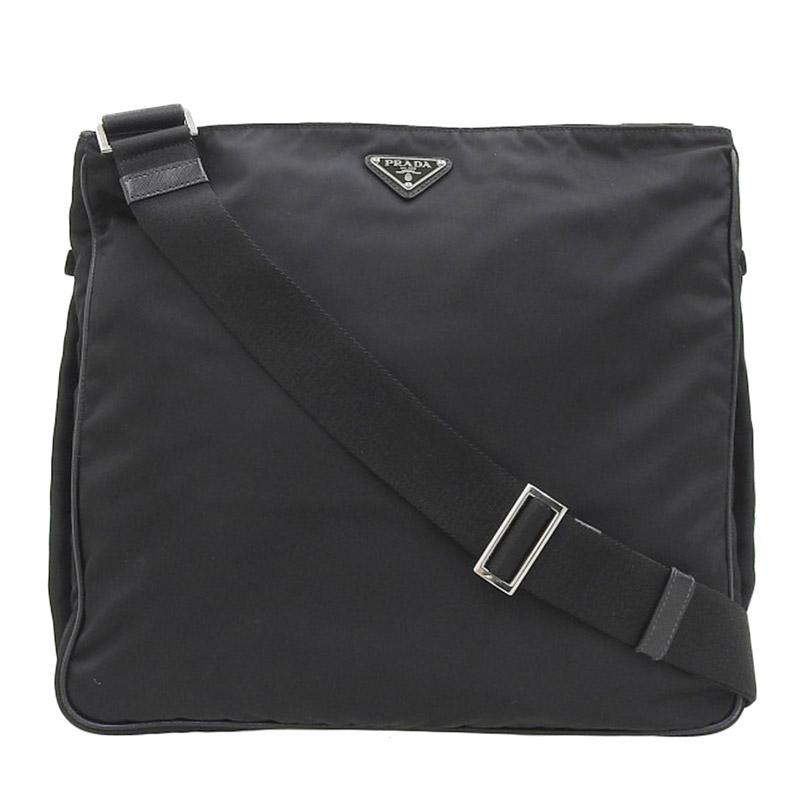 プラダ PRADA ショルダーバッグ ナイロン ブラック 中古 OB1821