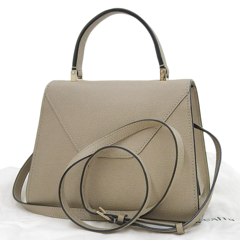 http://ヴァレクストラ%20Valextra%20ミニ%20イジィデ%202WAY%20ハンドバッグ%20ショルダーバッグ%20レザー%20グレージュ%20WBES0036028LOC99%20美品%20OB1832