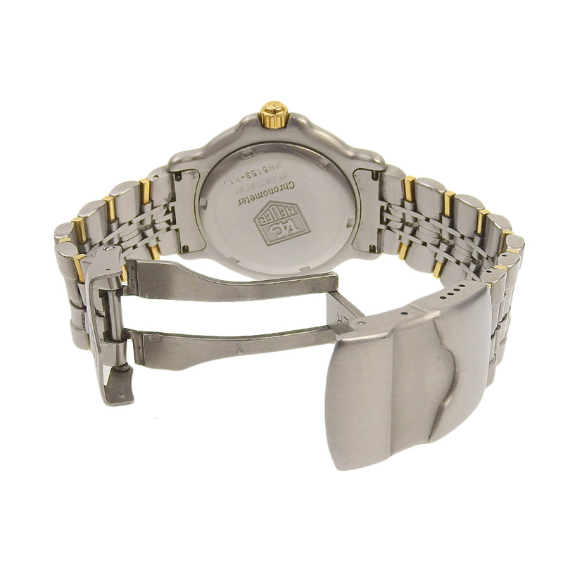 http://タグホイヤー%20TAG%20HEUER%206000シリーズ%20メンズ%20自動巻き%20腕時計%20SS/K18%20グリーン文字盤%20WH5153-K1%20中古%20OW0423