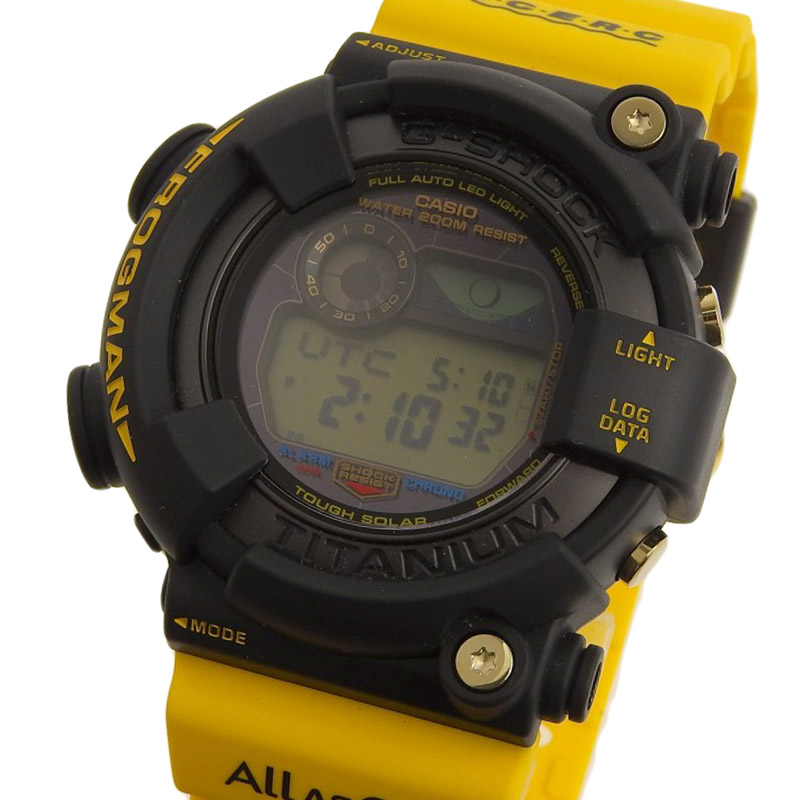 http://カシオ%20Gショック%20フロッグマン%20アイサーチ%20ジャパンコラボモデル%20ソーラー%20バイオマスプラスチック%20黒文字盤%20GW-8200K%20美品%20OW0427