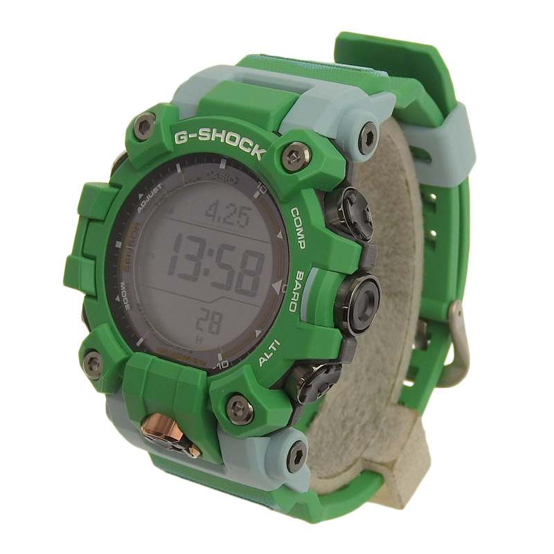http://カシオ%20CASIO%20Gショック%20EARTHWATCHコラボモデル%20メンズ%20ソーラー%20腕時計%20バイオマスプラスチック%20黒文字盤%20GW-9500KJ%20美品%20OW0428