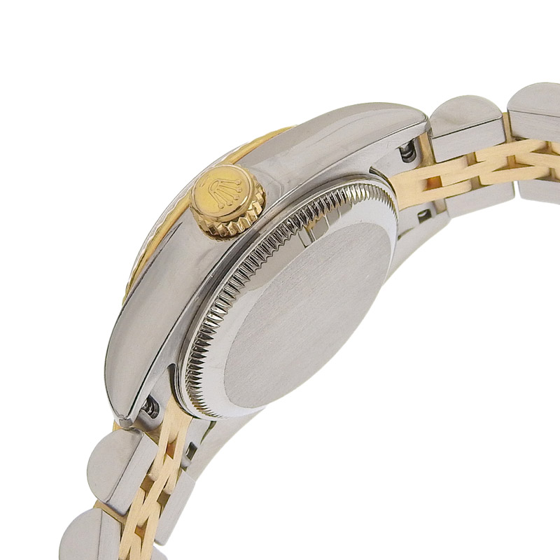 http://ロレックス%20ROLEX%20デイトジャスト%20レディース%20自動巻き%20腕時計%20SS/YG%2010Pダイヤ%20シェル文字盤%20F番%202003/2004年%20179173G%20中古%20RO0268