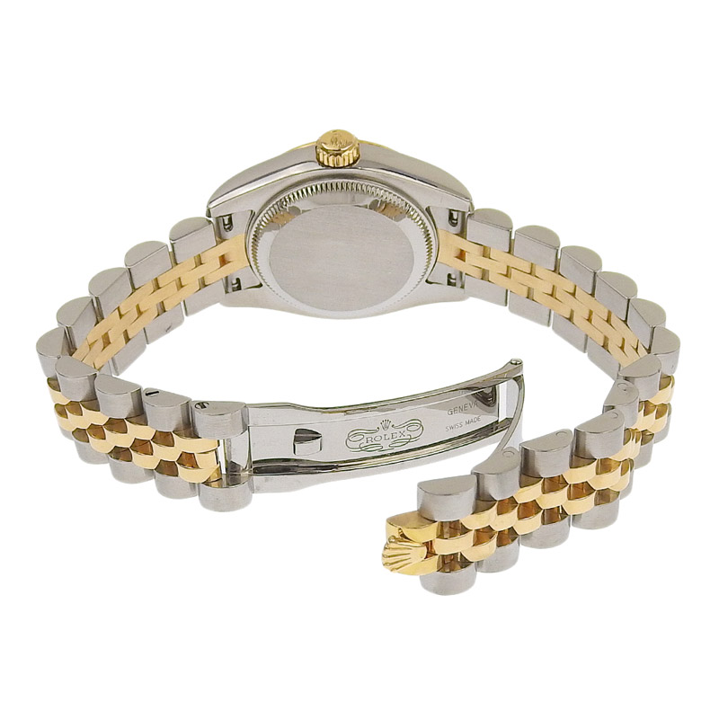 http://ロレックス%20ROLEX%20デイトジャスト%20レディース%20自動巻き%20腕時計%20SS/YG%2010Pダイヤ%20シェル文字盤%20F番%202003/2004年%20179173G%20中古%20RO0268