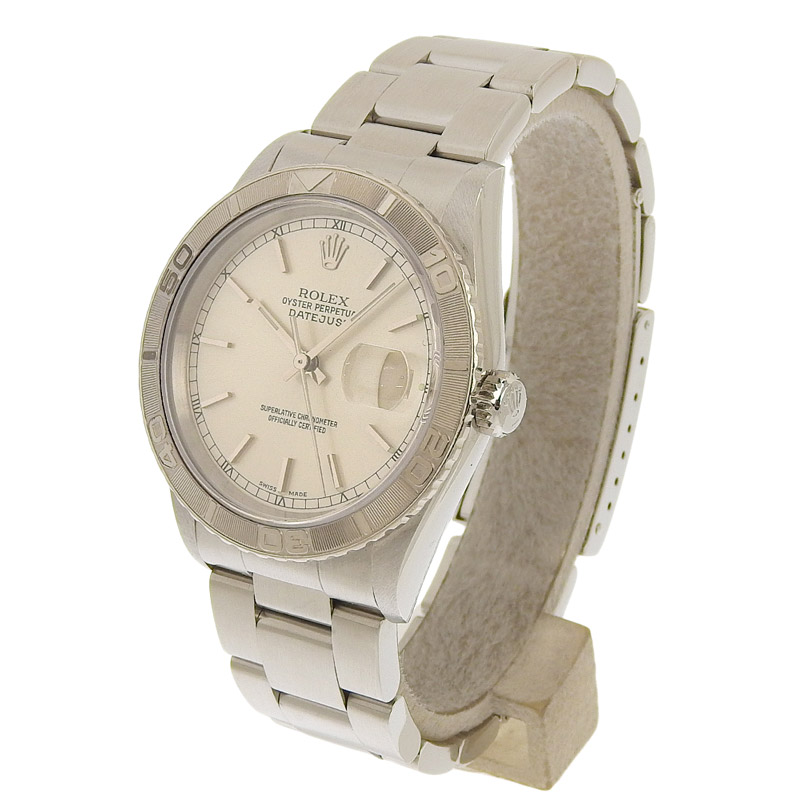 http://ロレックス%20ROLEX%20デイトジャスト%20サンダーバード%20メンズ%20自動巻き%20腕時計%20SS/WG%20シルバー文字盤%20Y番%202002年%2016264%20中古%20RO0269