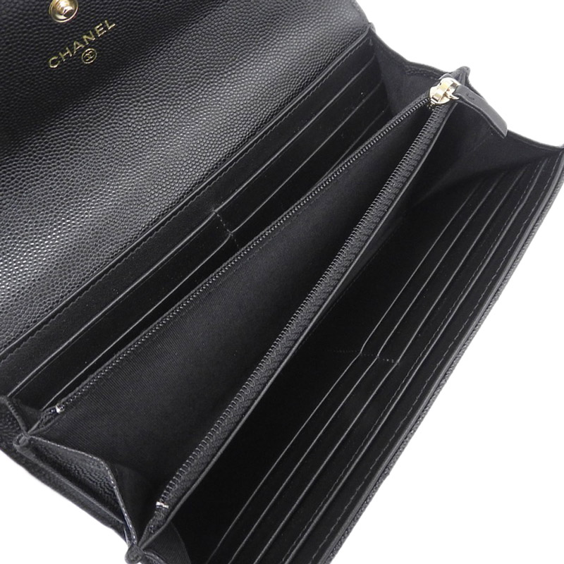 http://シャネル%20CHANEL%20ボーイシャネル%20長財布%20キャビアスキン%20ブラック%20A80286%2031番台%20中古%20CH0920