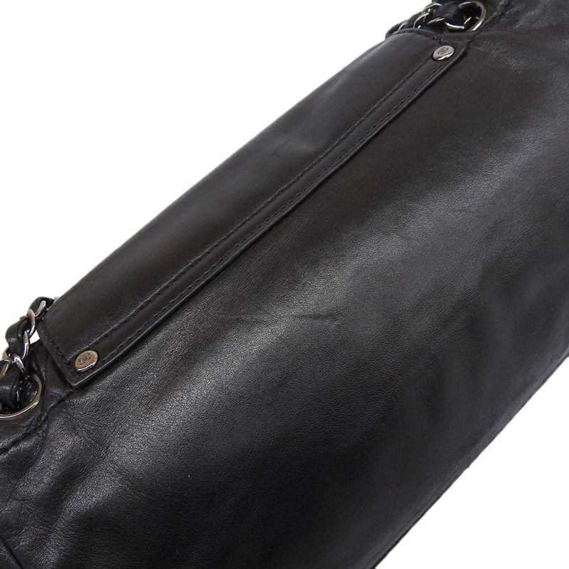 http://シャネル%20CHANEL%20ショルダーバッグ%20チェーントート%20レザー%20ブラック%2010番台%20中古%20CH0924