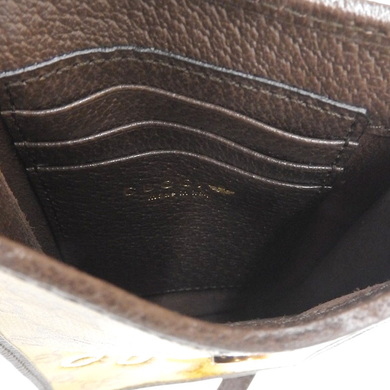 http://グッチ%20GUCCI%20アディダスコラボ%20GGクリスタル%20スマホショルダー%20PVC/レザー%20ブラウン/ホワイト%20702203%20美品%20GU0583