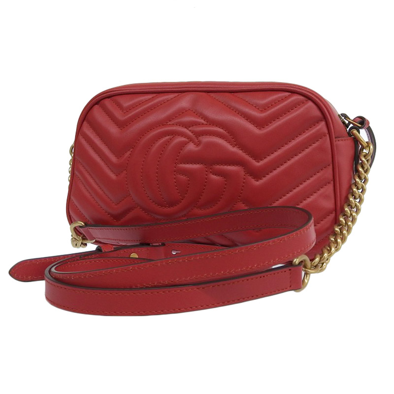 http://グッチ%20GUCCI%20GGマーモント%20キルティングスモールショルダー%20ショルダーバッグ%20レザー%20レッド%20447632%20中古%20GU0587