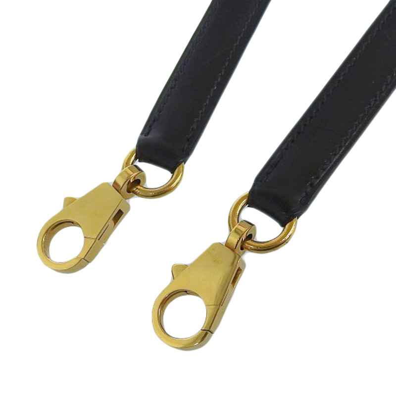 http://エルメス%20HERMES%20ケリー・ボリード用%20ショルダーストラップ%20レザー%20GP金具%20ブラック%20中古%20HE0935