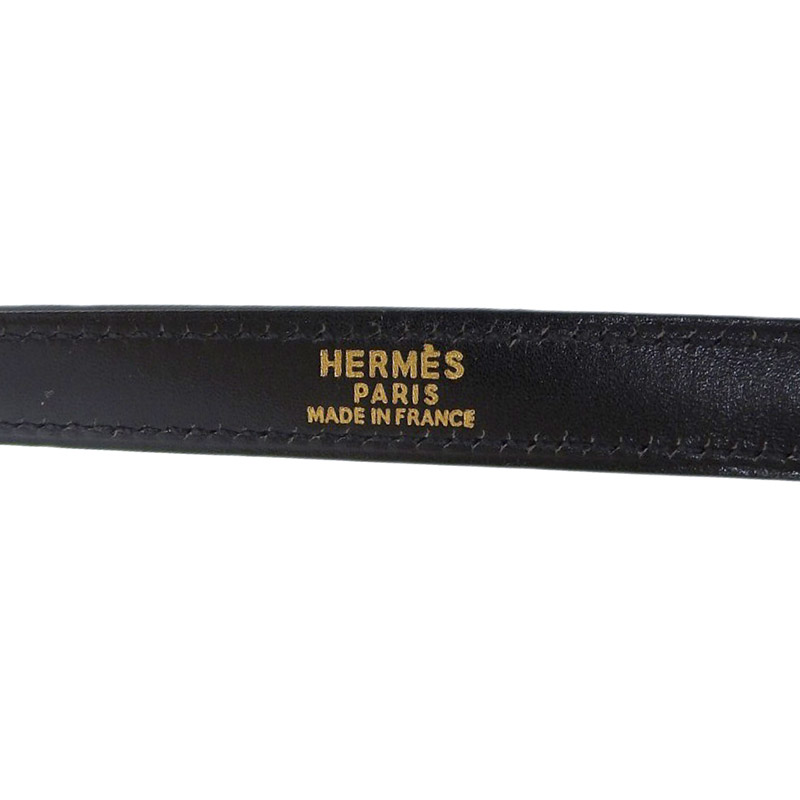 http://エルメス%20HERMES%20ケリー・ボリード用%20ショルダーストラップ%20レザー%20GP金具%20ブラック%20中古%20HE0935