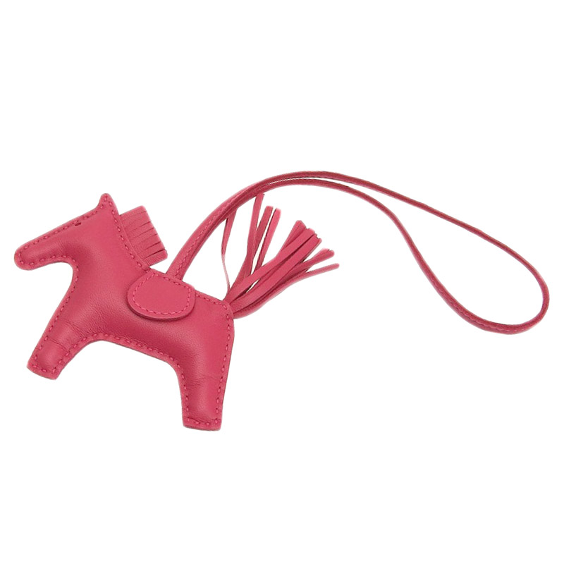 エルメス HERMES ロデオPM バッグチャーム アニョーミロ ローズメキシコ Y刻印 2020年 美品 HE0941