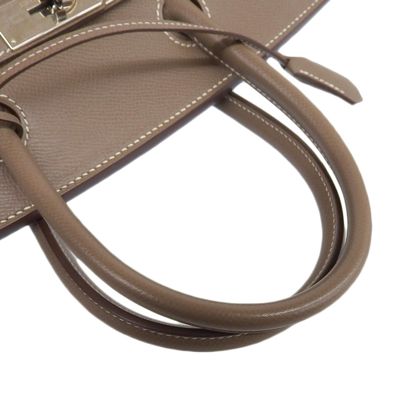 http://エルメス%20HERMES%20バーキン30%20ハンドバッグ%20ヴォーエプソン%20エトゥープ%20□P刻印%202012年%20中古%20HE0942
