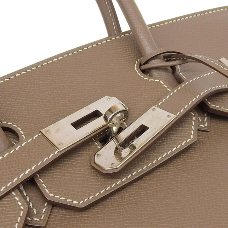 http://エルメス%20HERMES%20バーキン30%20ハンドバッグ%20ヴォーエプソン%20エトゥープ%20□P刻印%202012年%20中古%20HE0942