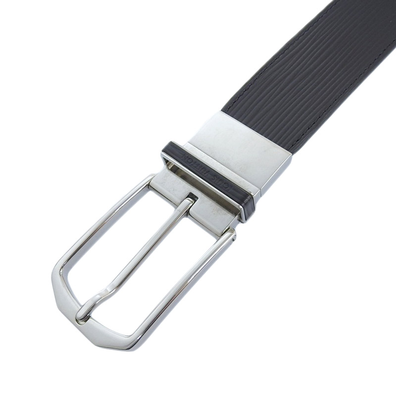 http://ルイヴィトン%20LOUIS%20VUITTON%20エピ%20サンチュールスレンダー%20ベルト%20リバーシブル%20ノワール%2095/38%20M0128%20中古%20LV1527