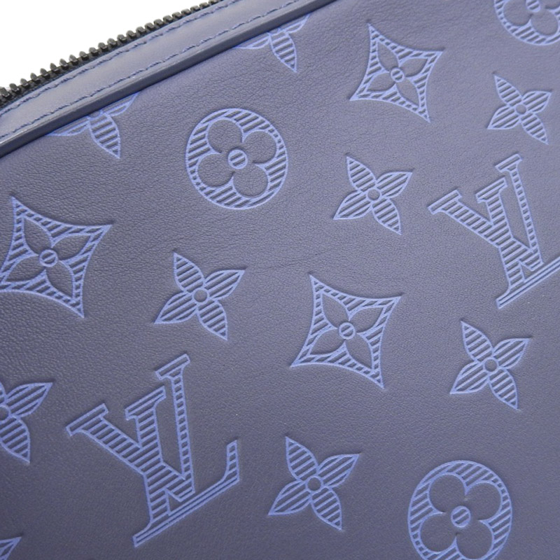 http://ルイヴィトン%20LOUIS%20VUITTON%20モノグラム・シャドウ%20デュオ・メッセンジャー%20ショルダーバッグ%20ネイビー%20M45730%20中古%20LV1574