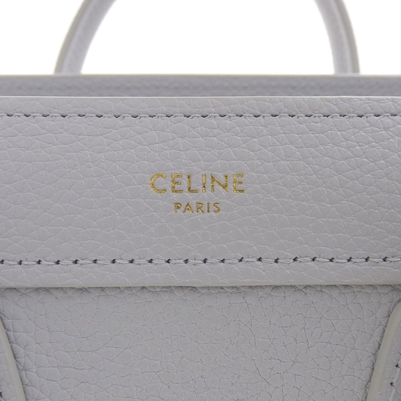 http://セリーヌ%20CELINE%20ラゲージ%20ナノショッパー%202WAYバッグ%20ハンドバッグ%20ショルダーバッグ%20レザー%20ブルー系%20中古%20OB1841