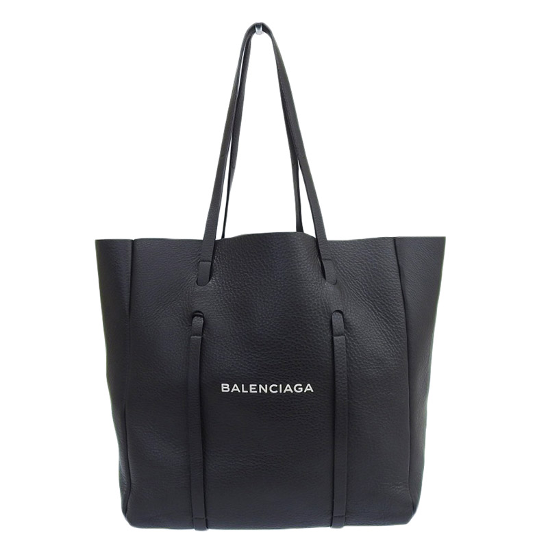 バレンシアガ BALENCIAGA エブリデイトートS トートバッグ レザー ブラック 475199 中古 OB1847