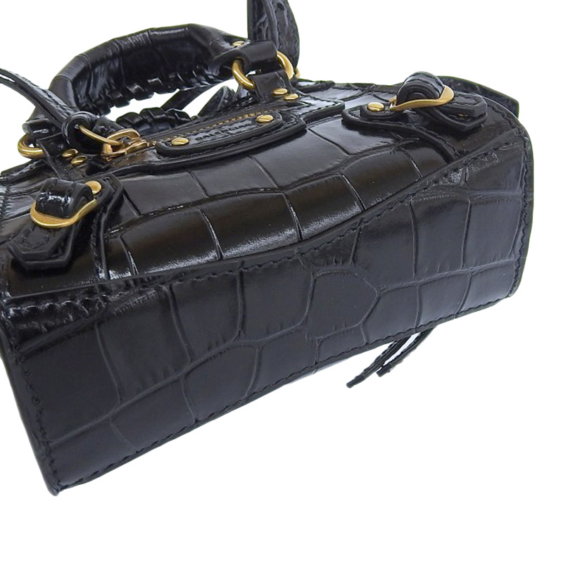 http://バレンシアガ%20BALENCIAGA%20シティ%202WAYバッグ%20ショルダーバッグ%20ミニショルダー%20レザー%20ブラック%20669537%20美品%20OB1855