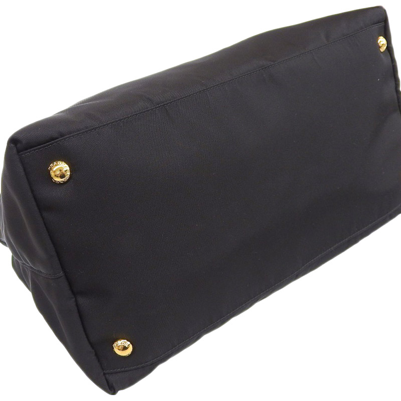 http://プラダ%20PRADA%202WAYバッグ%20ハンドバッグ%20ショルダーバッグ%20ナイロン/レザー%20ブラック%20BN2541%20中古%20OB1858
