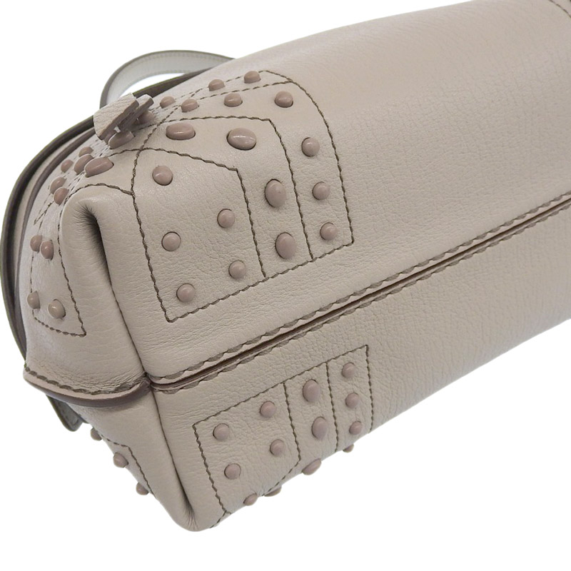http://トッズ%20TOD'S%202WAYバッグ%20ハンドバッグ%20ショルダーバッグ%20レザー%20グレー%20美品%20OB1861