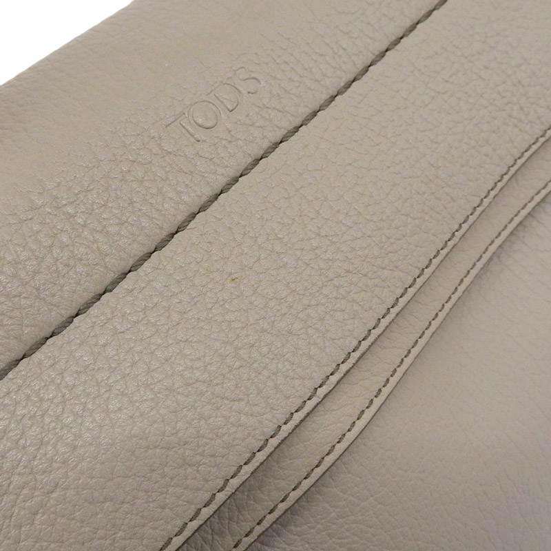 http://トッズ%20TOD'S%202WAYバッグ%20ハンドバッグ%20ショルダーバッグ%20レザー%20グレー%20美品%20OB1861