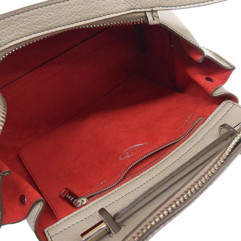 http://トッズ%20TOD'S%202WAYバッグ%20ハンドバッグ%20ショルダーバッグ%20レザー%20グレー%20美品%20OB1861