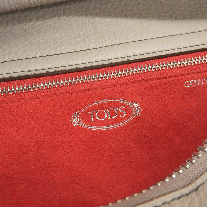 http://トッズ%20TOD'S%202WAYバッグ%20ハンドバッグ%20ショルダーバッグ%20レザー%20グレー%20美品%20OB1861
