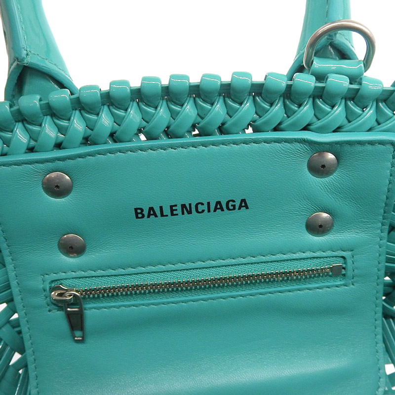 http://バレンシアガ%20BALENCIAGA%20ビストロバスケットミニ%20XXS%202WAY%20ハンドバッグ%20ショルダーバッグ%20エナメル%20グリーン%20678028%20美品%20OB1862