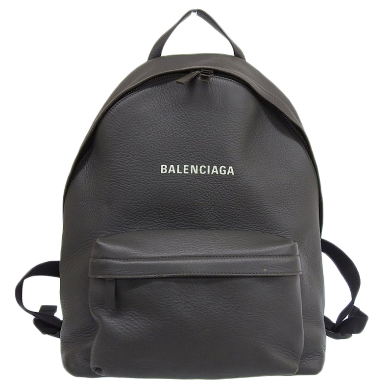 http://バレンシアガ%20BALENCIAGA%20エブリデイ%20バックパック%20リュックサック%20レザー%20グレー%20552374%20中古%20OB1865