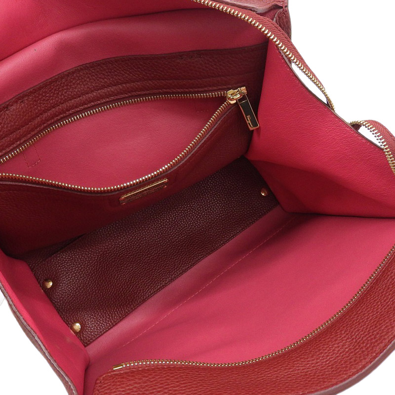http://フェラガモ%20FERRAGAMO%20エイミー%20ガンチーニ%20トートバッグ%20レザー%20レッド%20中古%20OB1866