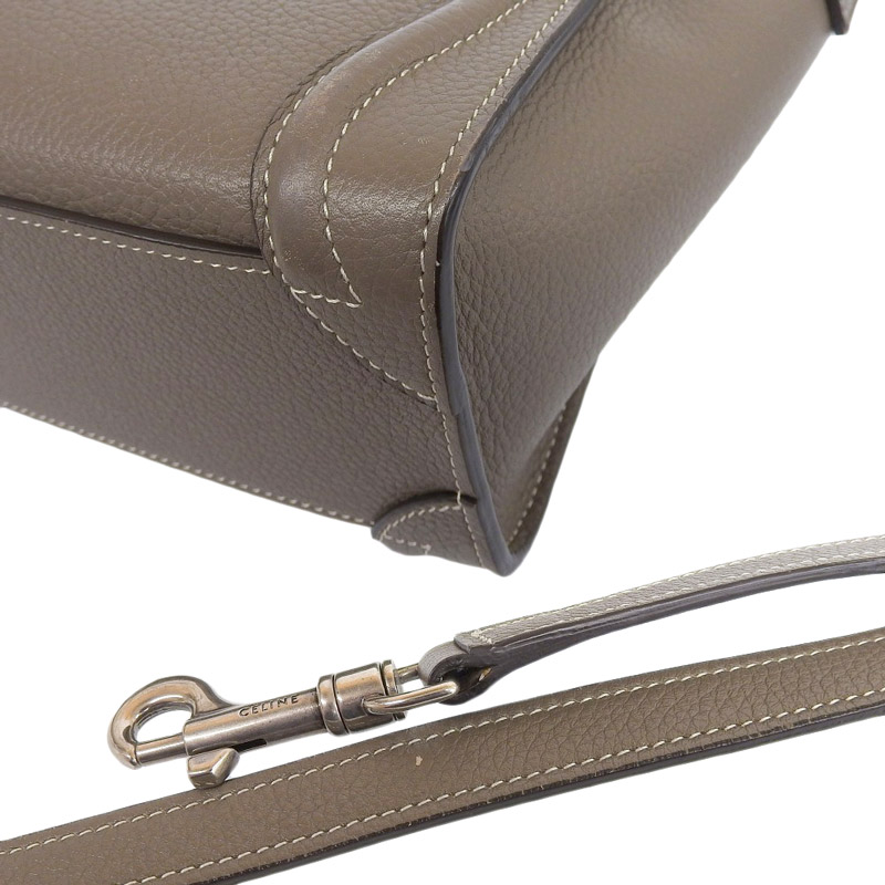 http://セリーヌ%20CELINE%20ラゲージ%20ナノショッパー%202WAYバッグ%20ハンドバッグ%20ショルダーバッグ%20レザー%20スリ%20中古%20OB1878