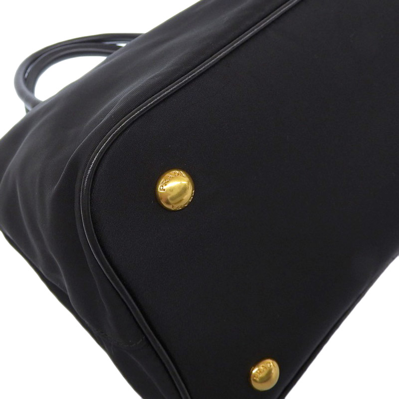http://プラダ%20PRADA%202WAYバッグ%20ハンドバッグ%20ショルダーバッグ%20ナイロン/レザー%20ブラック%20中古%20OB1881
