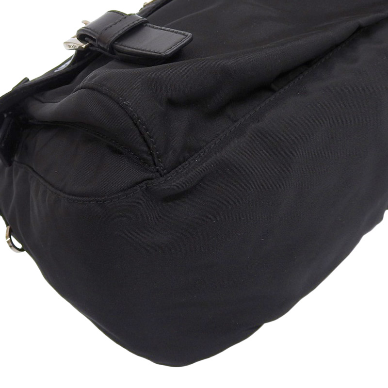 http://プラダ%20PRADA%20ショルダーバッグ%20斜め掛けショルダー%20ナイロン%20レザー%20ブラック%20中古%20OB1883