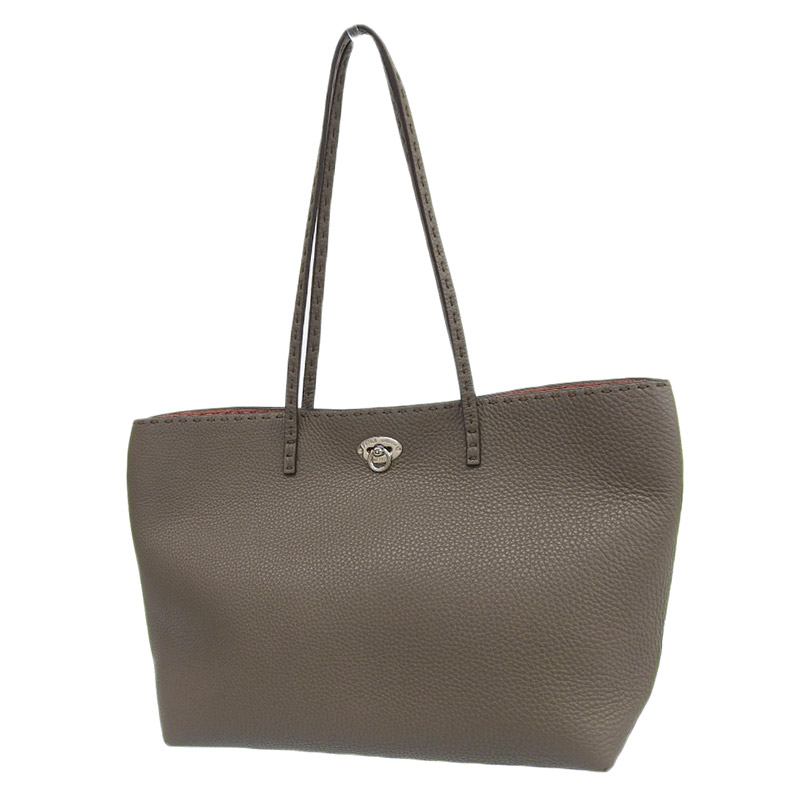 http://フェンディ%20FENDI%20セレリア%20トートバッグ%20レザー%20グレージュ/ピンク%208BH257%20中古%20OB1885