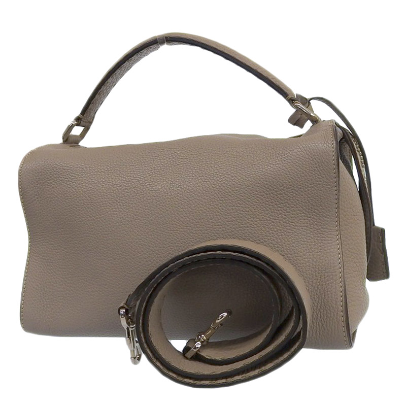 http://フェンディ%20FENDI%20セレリアレイ%202WAYバッグ%20ハンドバッグ%20ショルダーバッグ%20レザー%20グレージュ%208BL137%20中古%20OB1894