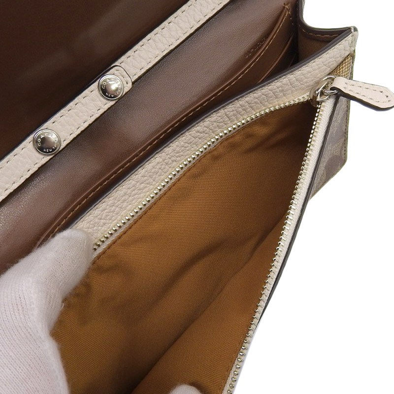 http://コーチ%20COACH%20ショルダーバッグ%20ショルダーウォレット%20スターウォーズコラボ%20PVC/レザー%20アイボリー%20F88919%20中古%20OB1898