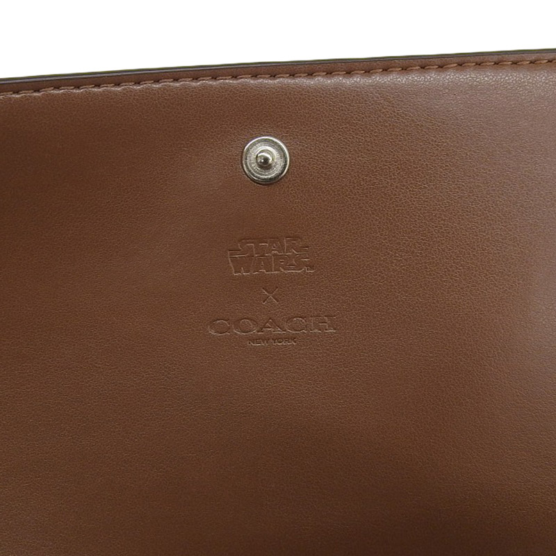 http://コーチ%20COACH%20ショルダーバッグ%20ショルダーウォレット%20スターウォーズコラボ%20PVC/レザー%20アイボリー%20F88919%20中古%20OB1898
