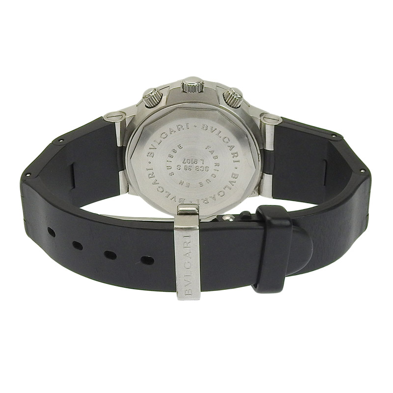 http://ブルガリ%20BVLGARI%20ディアゴノ%20スクーバ%20クロノグラフ%20メンズ%20自動巻き%20腕時計%20SS/ラバー%20ブラック文字盤%20中古%20BV0360