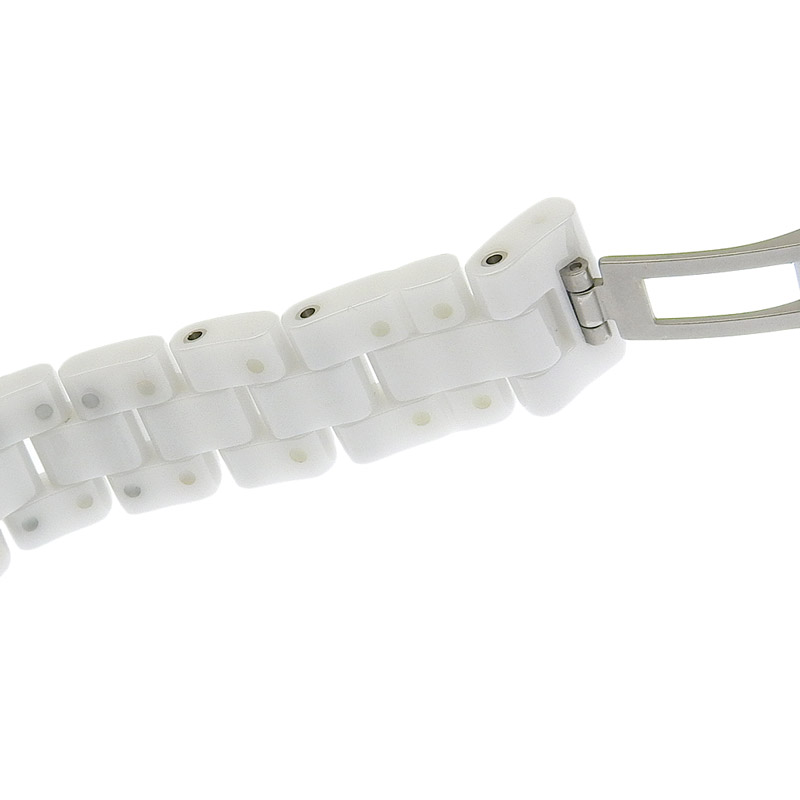 http://シャネル%20CHANEL%20J12%20レディース%20クォーツ%20腕時計%20セラミック/SS%208Pダイヤモンド%20シェル文字盤%20H2570%20中古%20CH0927