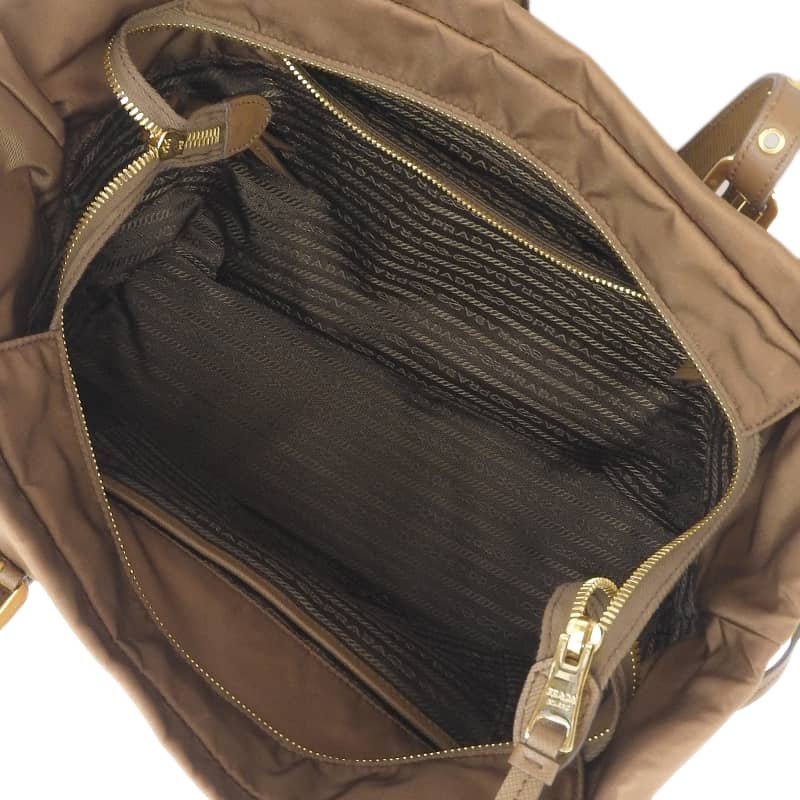 http://プラダ%20PRADA%20トートバッグ%20ショルダーバッグ%20ナイロン/レザー%20ブラウン%20CORINTO%201BG292%20中古%20OB1905