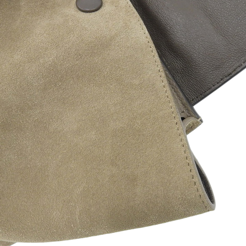 http://セリーヌ%20CELINE%20トラペーズ%202WAYバッグ%20ハンドバッグ%20ショルダーバッグ%20レザー%20グレージュ%20中古%20OB1909