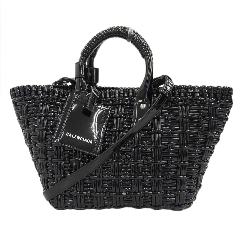 http://バレンシアガ%20BALENCIAGA%20ビストロバスケットXS%202WAYバッグ%20ハンドバッグ%20ショルダーバッグ%20エナメル%20ブラック%20671342%20美品%20OB1910