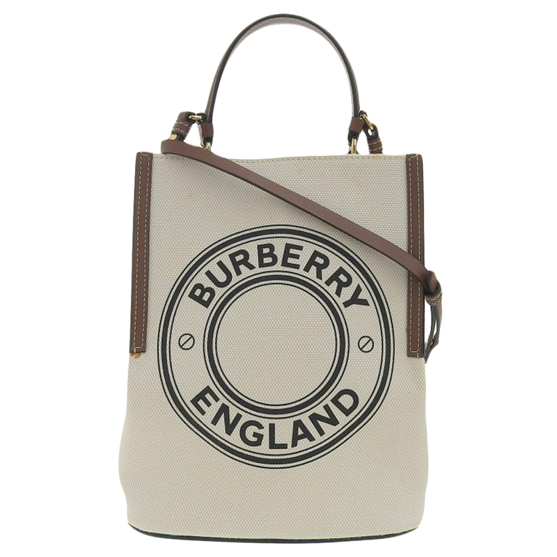 http://バーバリー%20BURBERRY%202WAYバッグ%20ハンドバッグ%20ショルダーバッグ%20キャンバス/レザー%20ホワイト/ブラウン%20中古%20OB2011