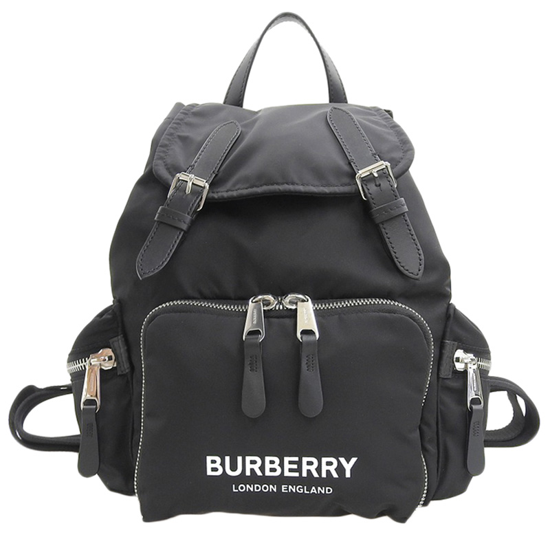 http://バーバリー%20BURBERRY%20バックパック%20リュックサック%20ナイロン/レザー%20ブラック%20中古%20OB2012