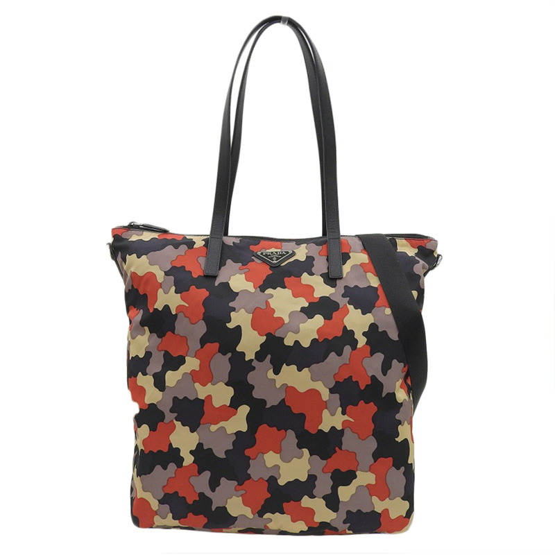 プラダ PRADA 2WAYバッグ ショルダーバッグ トートバッグ ナイロン/レザー マルチカラー 中古 OB2015