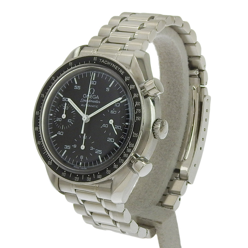 http://オメガ%20OMEGA%20スピードマスター%20メンズ%20自動巻き%20腕時計%20SS%20ブラック文字盤%20中古%20OW0432