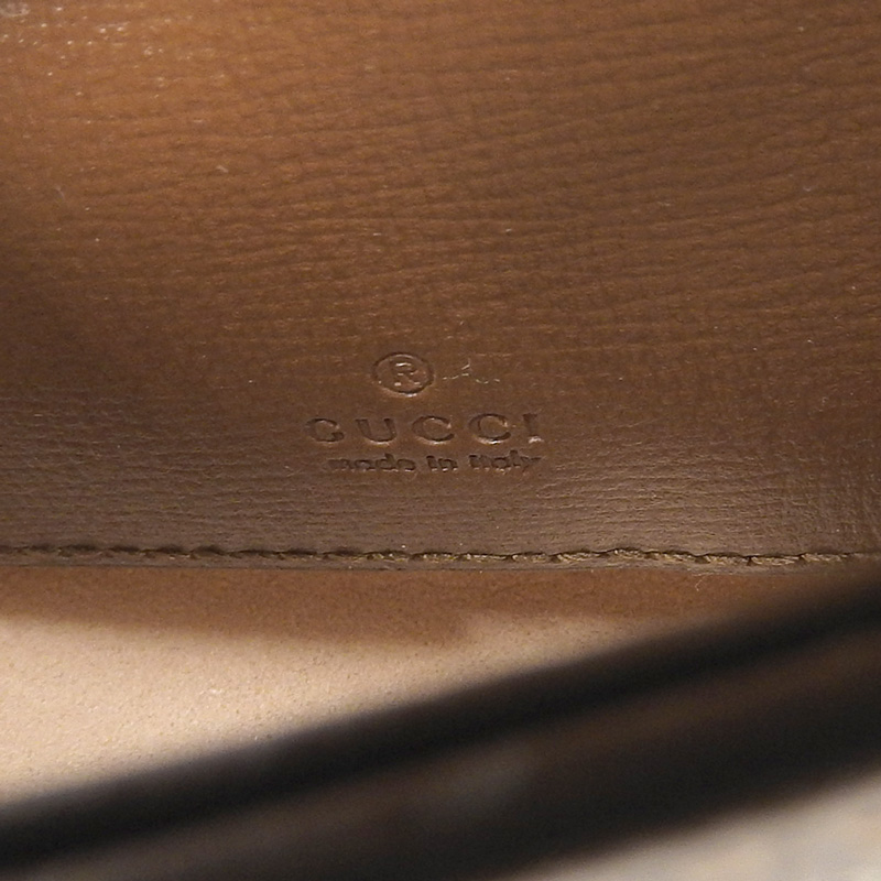 http://グッチ%20GUCCI%20ホースビット%201955%20ショルダー%20ストラップウォレット%20GGスプリーム%20レザー%20ベージュ/ブラウン%20699760%20美品%20GU0589