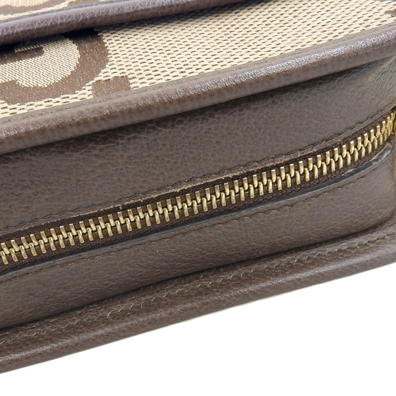 http://グッチ%20GUCCI%20ジャンボGG%20ミニバッグ%20ショルダーバッグ%20キャンバス/レザー%20キャメル/エボニー%20696075%20中古%20GU0590