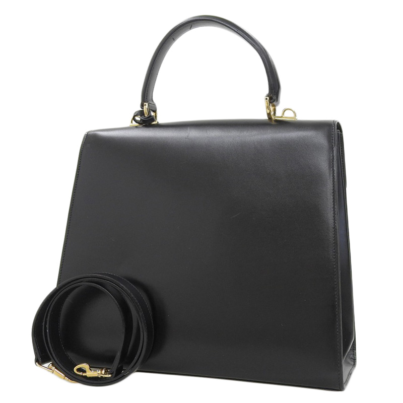 http://グッチ%20GUCCI%202WAYバッグ%20ハンドバッグ%20ショルダーバッグ%20レザー%20ブラック%20中古%20GU0591