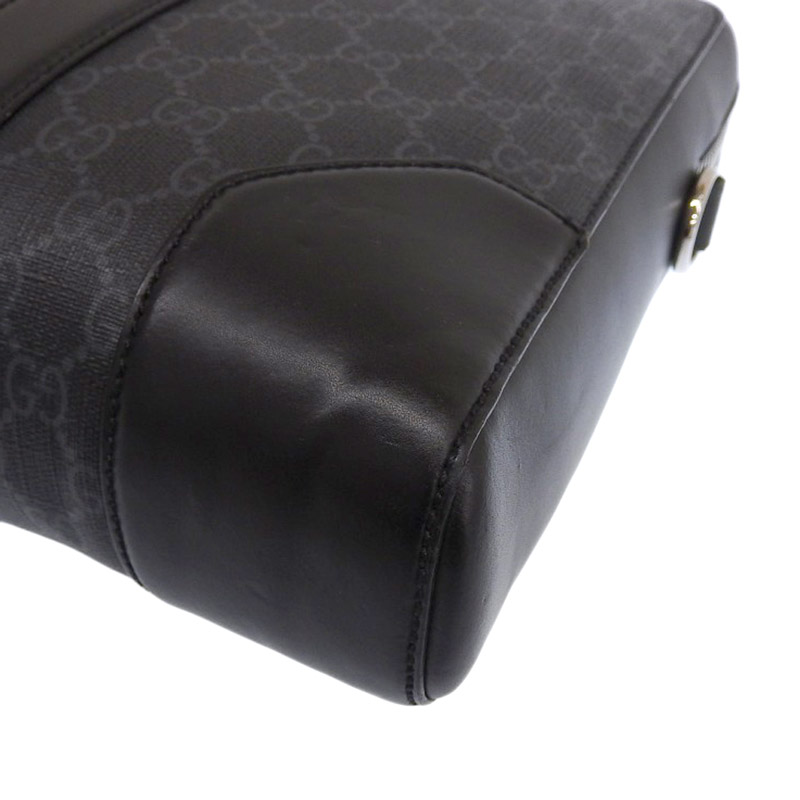 http://グッチ%20GUCCI%202WAYバッグ%20ビジネスバッグ%20ブリーフケース%20GGスプリームキャンバス/レザー%20ブラック%20474135%20中古%20GU0596
